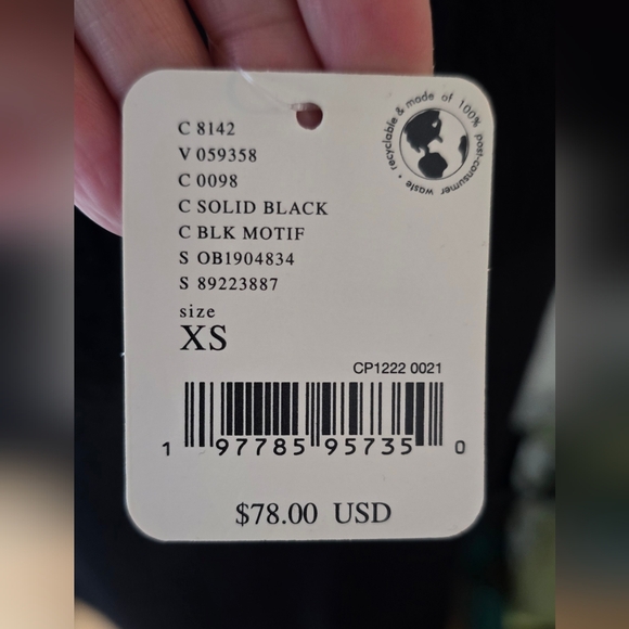 Free People Long Black Cover Up Beach Dress XS - Picture 4 of 7